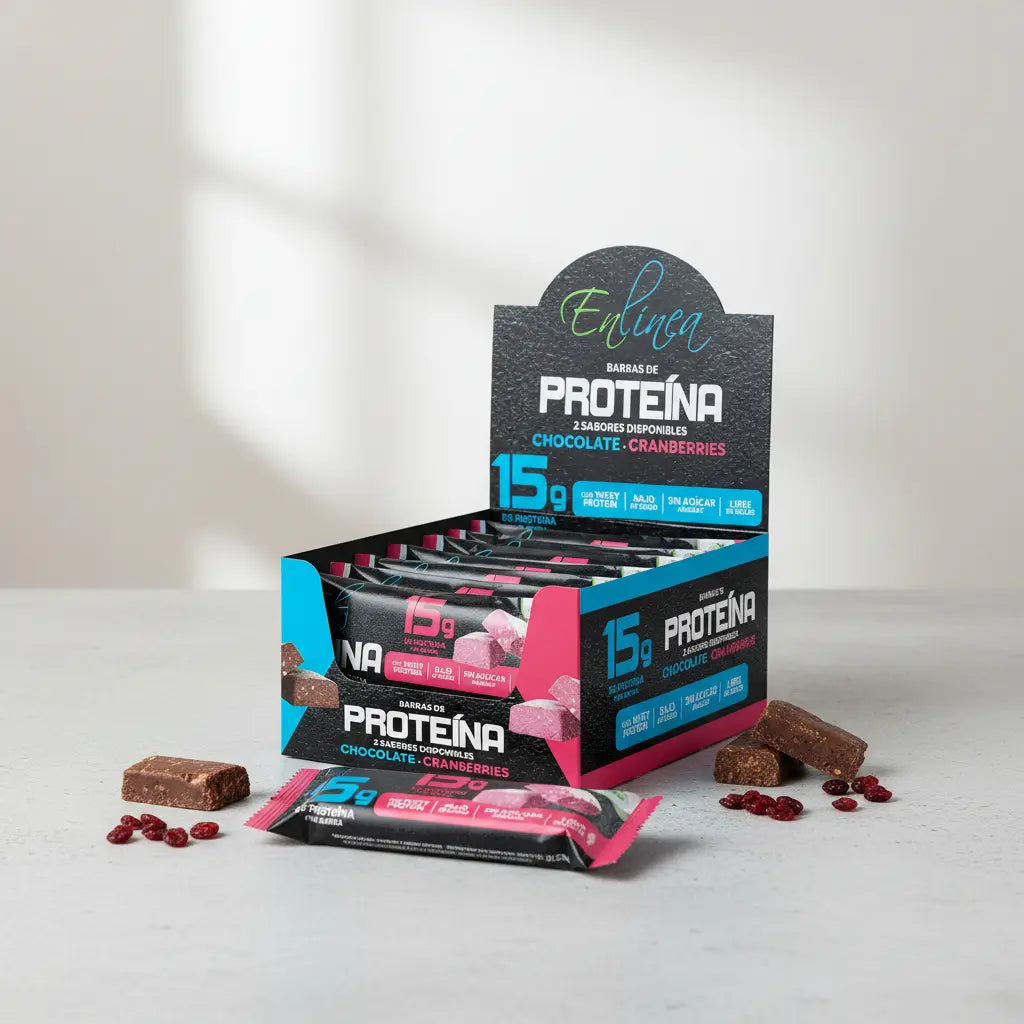 Barras De Proteína Cranberries Sin Azúcar, 20un