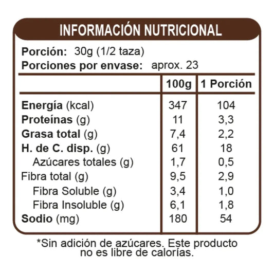 Muesli Sin Azúcar Cacao 700g