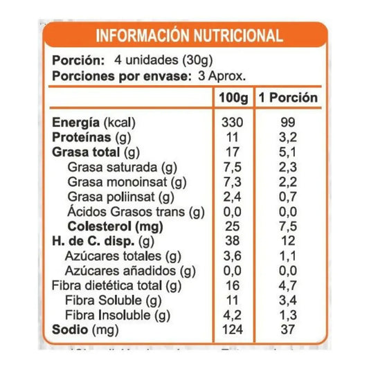 Galleta Sin Azúcar sabor Naranja Bañada en Chocolate 100g