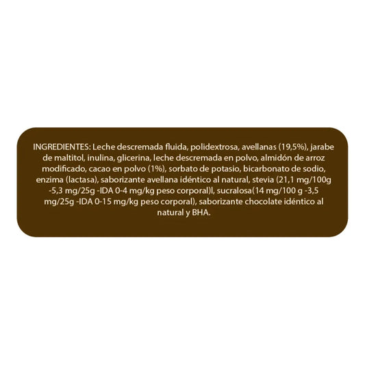 Crema De Avellanas Sin Azúcar Con Cacao 350g
