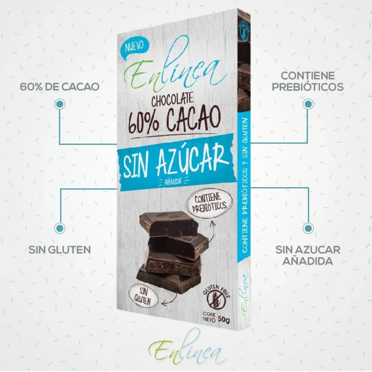 Chocolate Sin Azúcar 60% Cacao