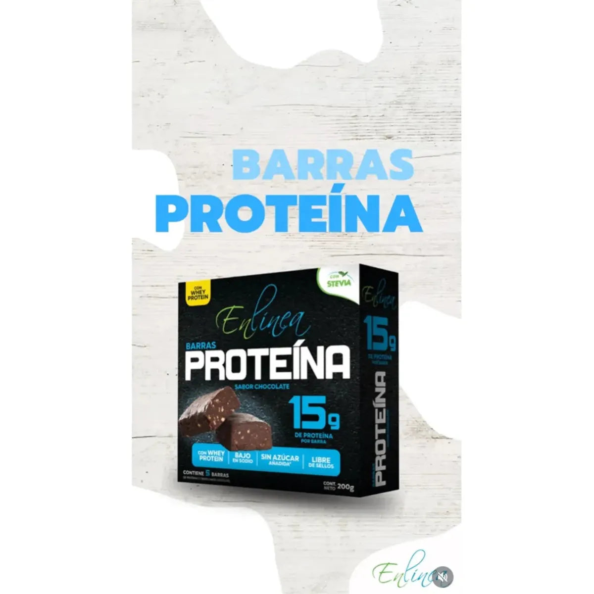 Barras De Proteína Sin Azúcar sabor Chocolate