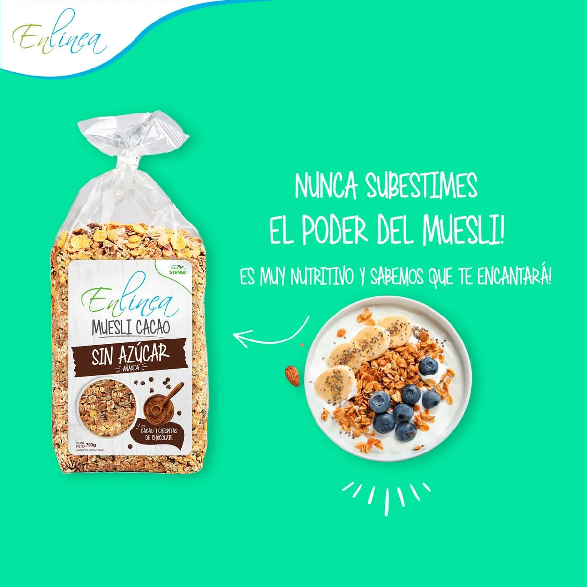 Muesli Sin Azúcar Cacao 700g