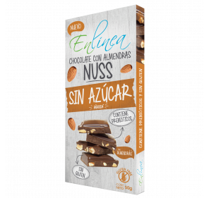Chocolate nuss sin azúcar En Línea 50g
