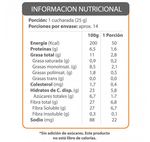 Crema de avellana sin azúcar En Línea 350g