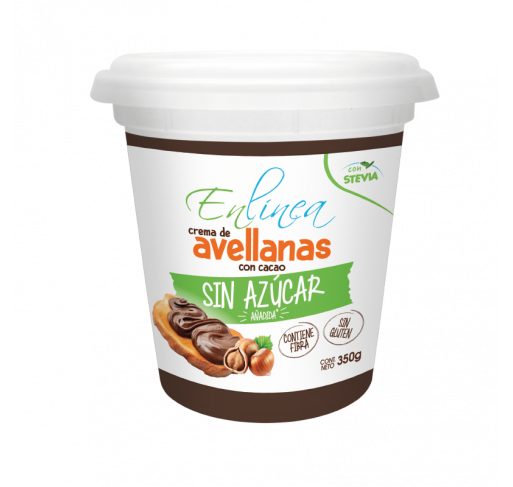 Crema de avellana sin azúcar En Línea 350g
