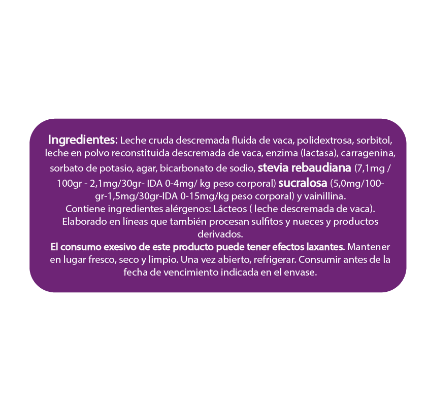 Dulce de leche sin lactosa sin azúcar En Línea...