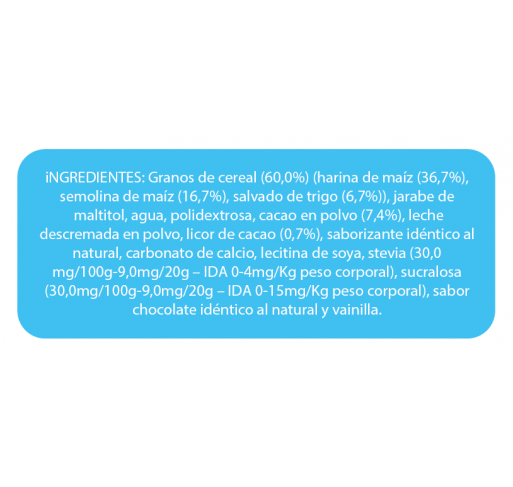 Cereal bolitas de chocolate sin azúcar En Línea 330g