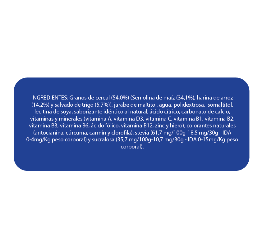 Cereal frutal kids sin azúcar En Línea 330g