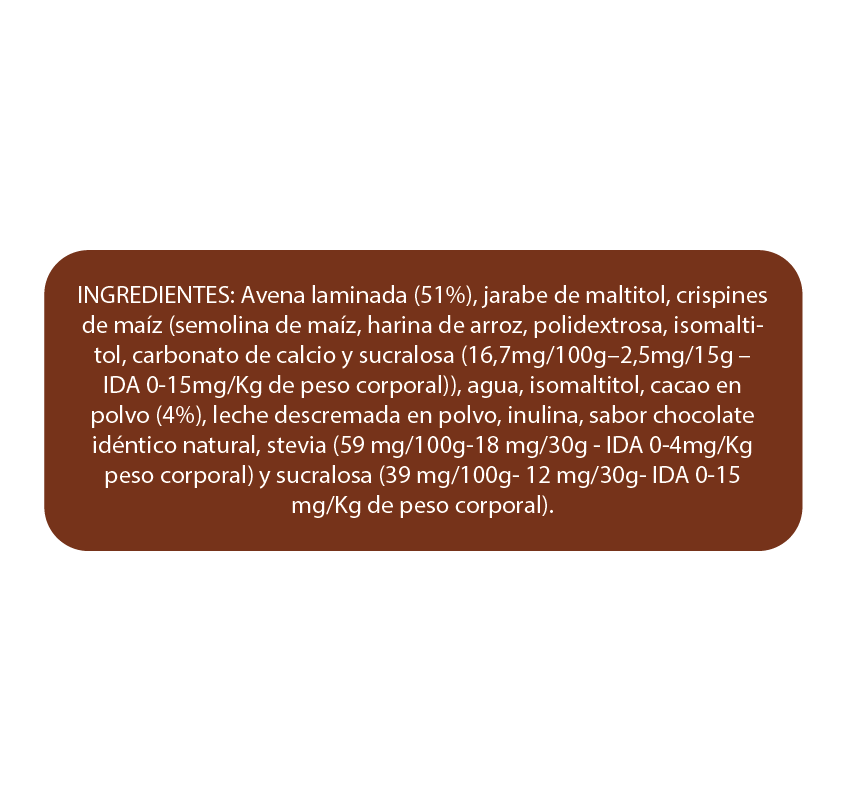 Granola de chocolate sin azúcar En Línea 320g