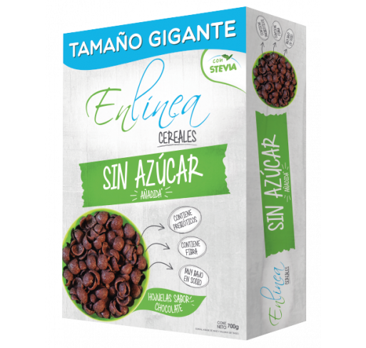 Cereal gigante hojuelas de chocolate sin azúcar En Línea 700g