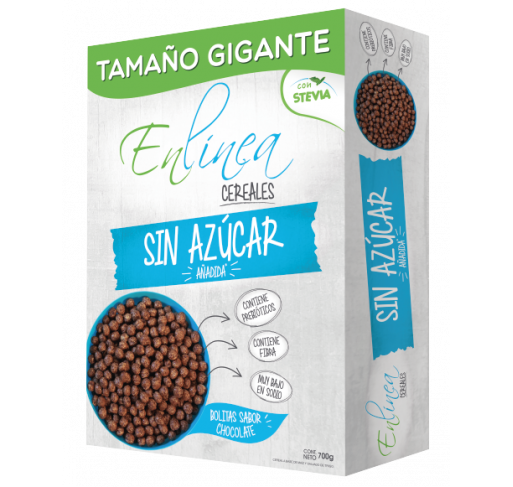 Cereal gigante bolitas de chocolate sin azúcar En Línea 700g