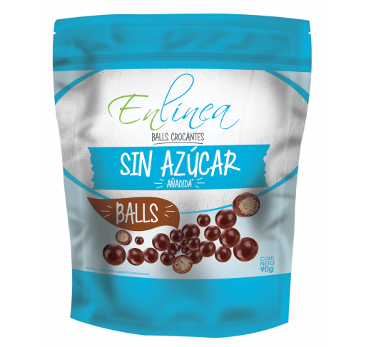 Balls crocantes 60% cacao sin azúcar En Línea 90g