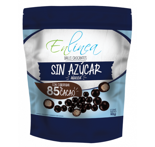 Balls crocantes 85% cacao sin azúcar En Línea 90g