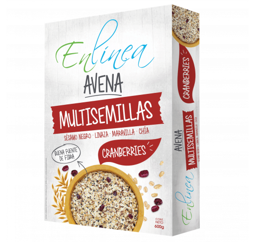 Avena multisemilla cranberries sin azúcar En Línea 600g