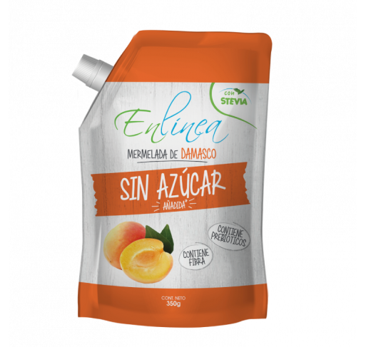 Mermelada de damasco doypack sin azúcar En Línea 350g