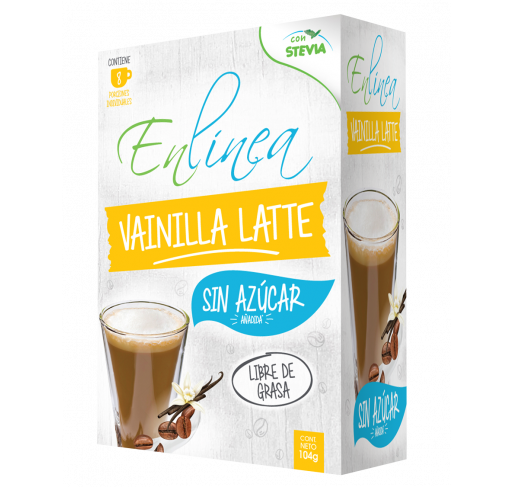 Café vainilla latte sin azúcar En Línea 104g
