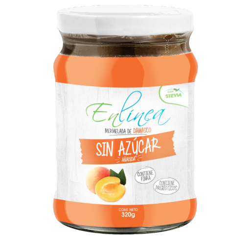 Mermelada damasco frasco sin azúcar En Línea 320g
