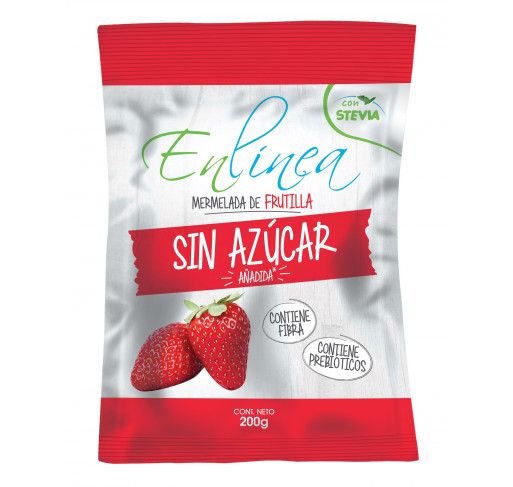 Mermelada de frutilla sin azúcar En Línea 200g