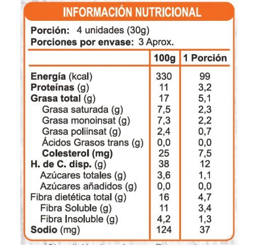Galleta bañada en chocolate naranja sin azúcar En Línea 100g