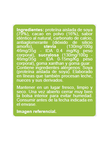 Batido proteína chocolate vegano sin azúcar En...