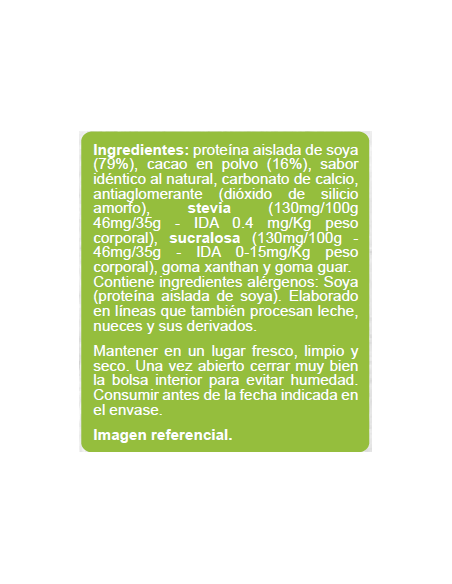 Batido proteína chocolate vegano sin azúcar En Línea 350g