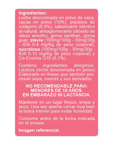 Batido de chocolate colágeno sin azúcar En...