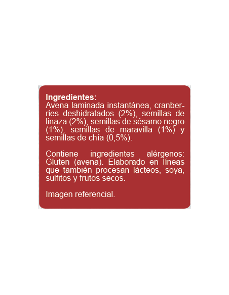 Avena multisemilla cranberries sin azúcar En Línea 600g