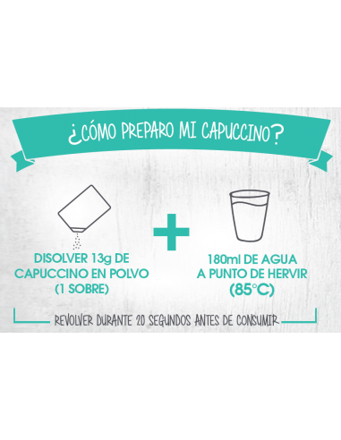 Café capuccino sin azúcar En Línea 104g