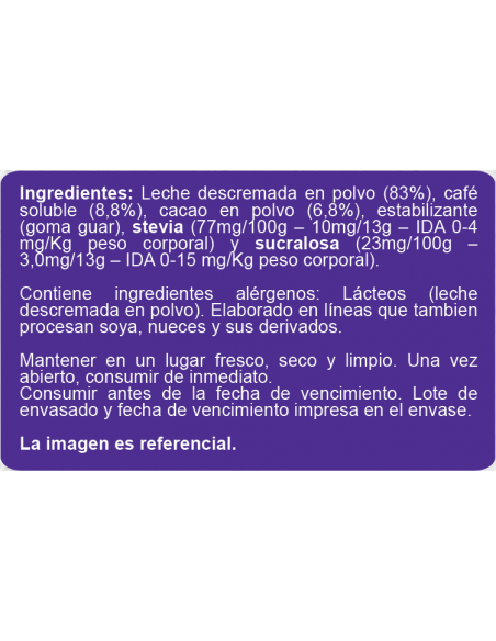 Café moka sin azúcar En Línea 104g