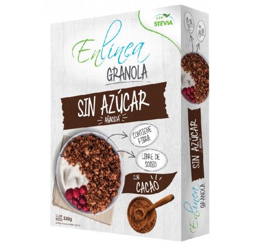 Granola de chocolate sin azúcar En Línea 320g