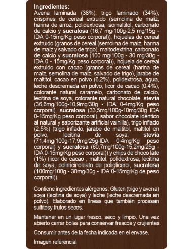 Muesli de chocolate sin azúcar En Línea 700g