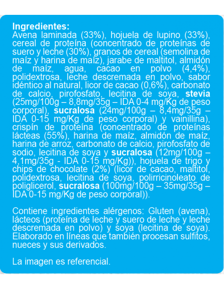 Muesli de proteína chocolate sin azúcar En Línea 600g