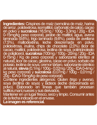 Barras de cereal avellanas sin azúcar En Línea...