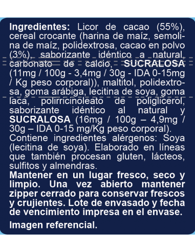 Balls crocantes 85% cacao sin azúcar En Línea 90g
