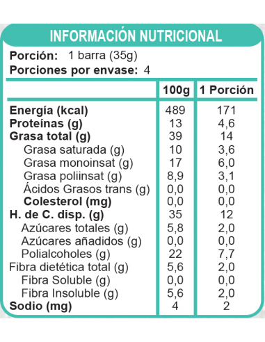 Barra de chocolate low carb sin azúcar En Línea...