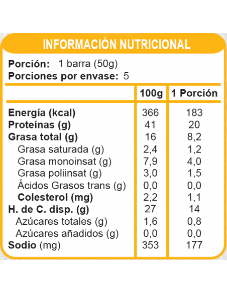Barra súper proteína maní sin azúcar En Línea 250g