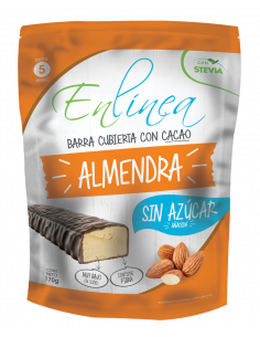 Chocolate relleno de almendras sin azúcar En Línea 170g