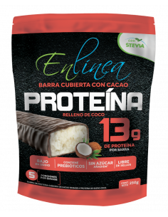 Chocolate proteína relleno de coco sin azúcar En Línea 250g