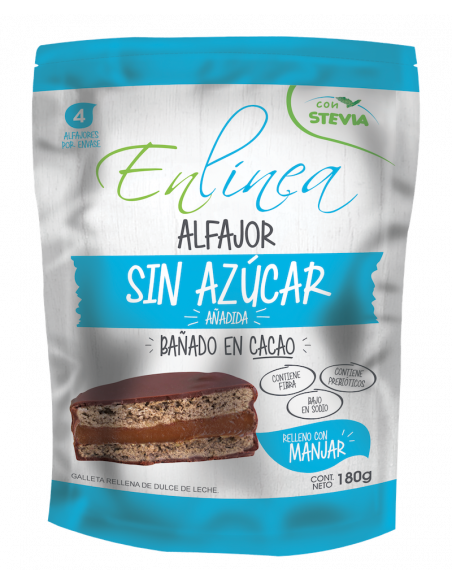 Alfajor manjar sin azúcar En Línea 180g