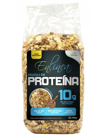Muesli de proteína chocolate sin azúcar En Línea 600g