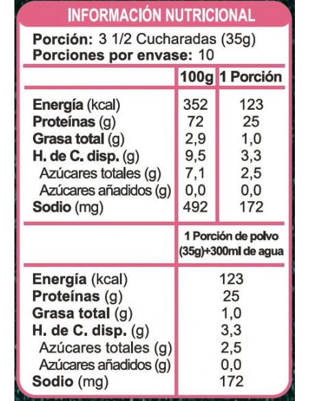 Batido de proteína frutilla sin azúcar En Línea 350g