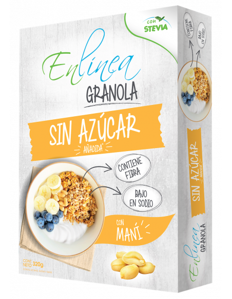 Granola de maní sin azúcar En Línea 320g