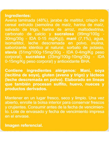 Granola de maní sin azúcar En Línea 320g