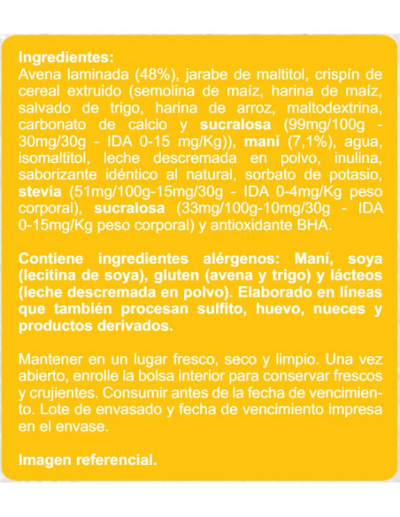 Granola de maní sin azúcar En Línea 320g