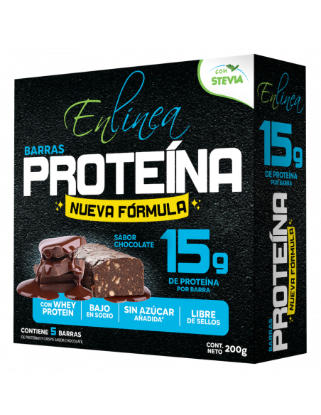 Barras de proteína chocolate sin azúcar En Línea 200g