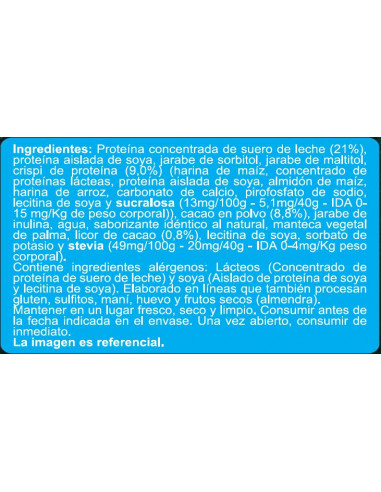 Display barras proteína chocolate sin azúcar En...