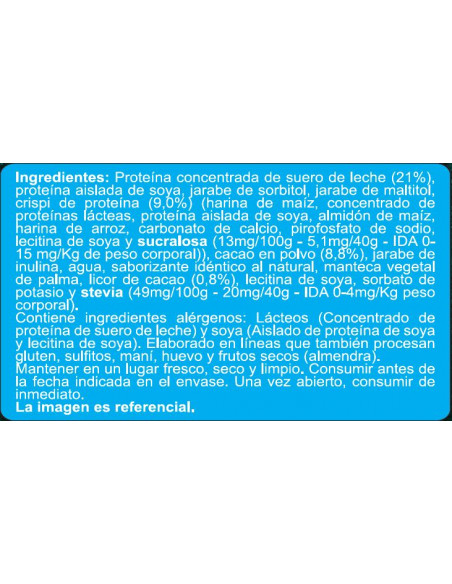 Display barras proteína chocolate sin azúcar En Línea 20x40g