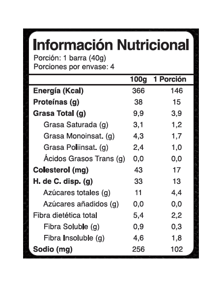 Barras de proteína energy maní sin azúcar En Línea 160g