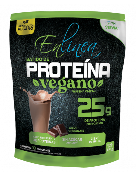 Batido proteína chocolate vegano sin azúcar En Línea 350g